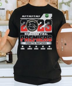 Penrith Panthers Back To Back To Back 2023 NRL Grand Final Premiers Shirt