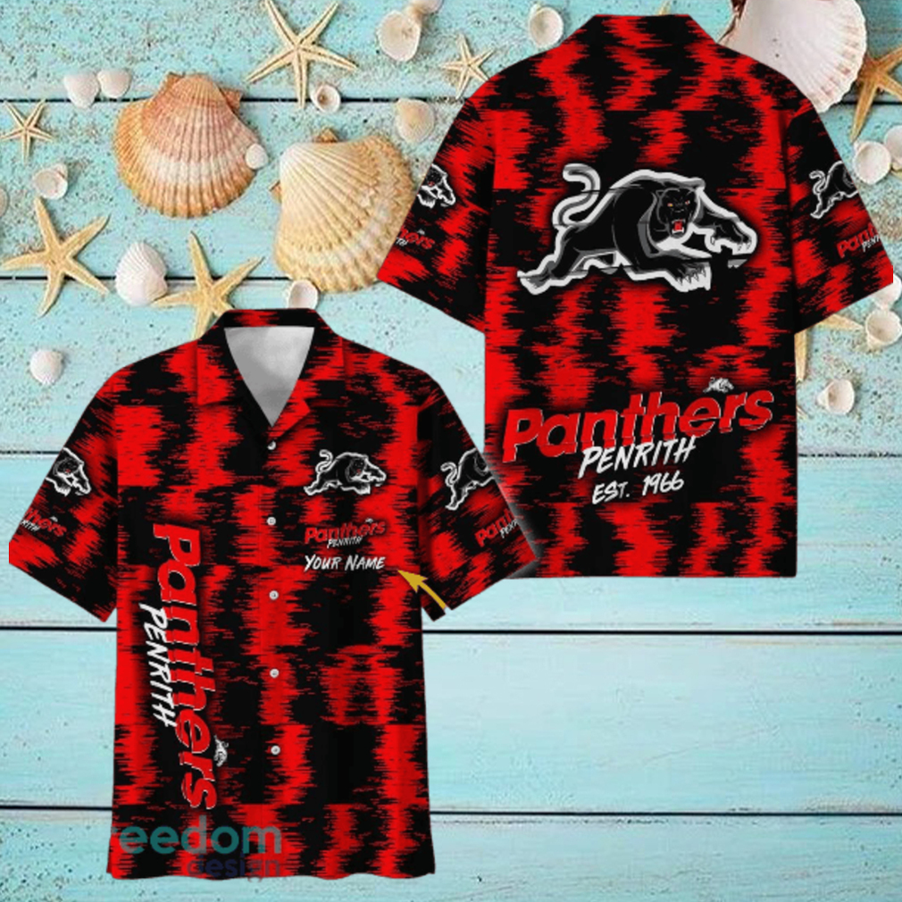 Penrith Panthers NRL Hawaiian Shirt Trending Design Custom Name