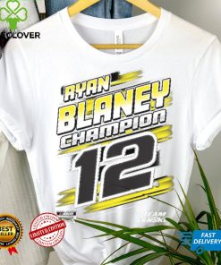 Penske Heather Charcoal Ryan Blaney 2023 NASCAR Cup Series Champion Trophy T Shirt