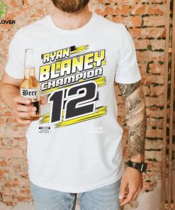 Penske Heather Charcoal Ryan Blaney 2023 NASCAR Cup Series Champion Trophy T Shirt