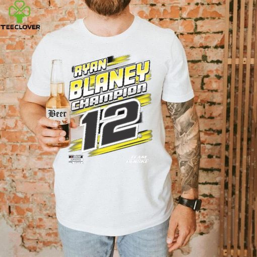 Penske Heather Charcoal Ryan Blaney 2023 NASCAR Cup Series Champion Trophy T Shirt