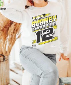 Penske Heather Charcoal Ryan Blaney 2023 NASCAR Cup Series Champion Trophy T Shirt