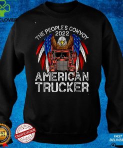 Peoples Freedom Convoy 2022 Support America Truckers US Flag T Shirt 2 Peoples Freedom Convoy 2022 Support America Truckers US Flag T Shirt