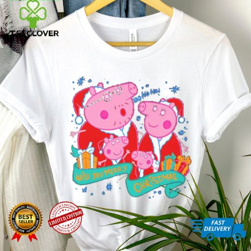 Peppa pig ho ho ho wish you merry Christmas hoodie, sweater, longsleeve, shirt v-neck, t-shirt