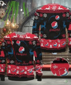 Pepsi All Over Printed Ugly Sweater Uniform Sweater Party Gift Custom Name