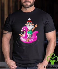 Perfect Christmas In July Santa Hawaiian Flamingo Summer T Shirts