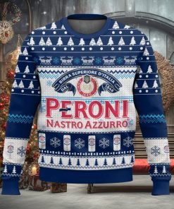 Peroni Nastro Azzurro Ugly Christmas Sweater 2023 Christmas Gift 3D Sweater