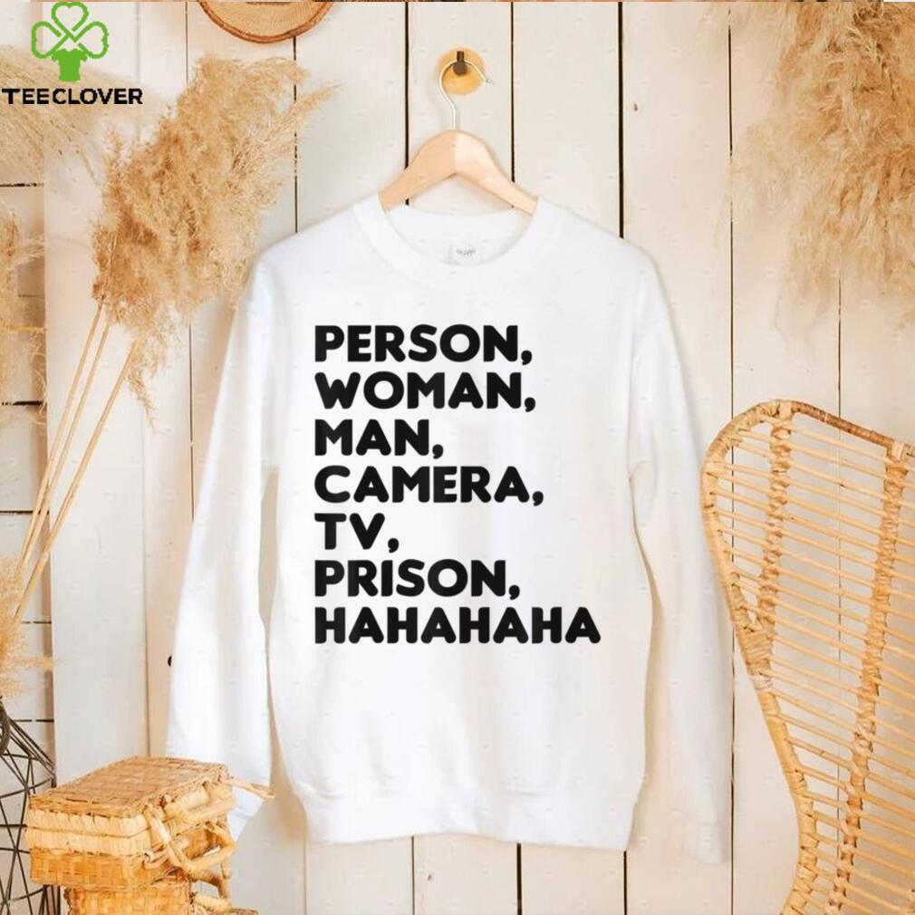 Person, Woman, Man, Camera, TV, Prison, Hahaha Funny Humor T Shirt