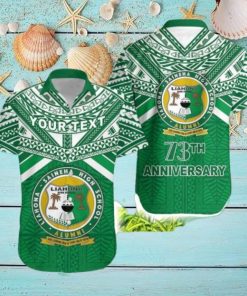 Personalised Happy Anniversary Liahona Tonga High School Trendy Hawaiian Shirt