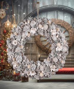 Personalised Morning Frost Wreath 50cm 1 Personalised Morning Frost Wreath 50cm