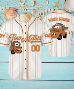 Personalize Disney Cars Lightning Tow Mater Baseball Jersey