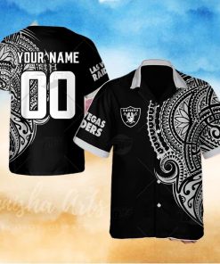 Personalize NFL Las Vegas Raiders Polynesian Tattoo Design