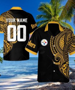 Personalize NFL Pittsburgh Steelers Polynesian Tattoo Design