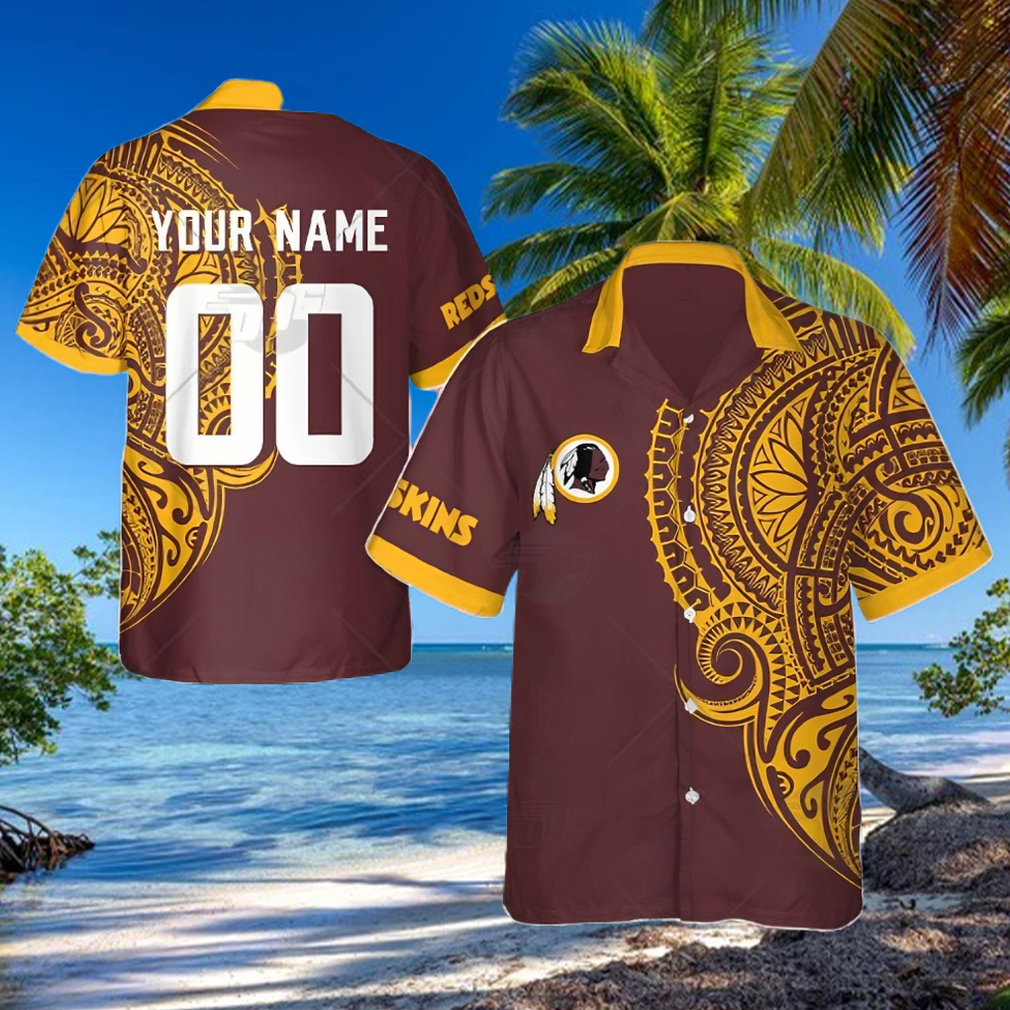 BEST NFL Washington Redskins Hawaiian Shirt Graphic American Flag