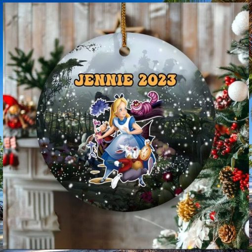 Personalized Alice In Wonderland Ornament, Alice In Wonderland Christmas