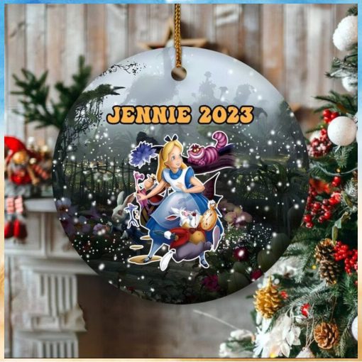 Personalized Alice In Wonderland Ornament, Alice In Wonderland Christmas