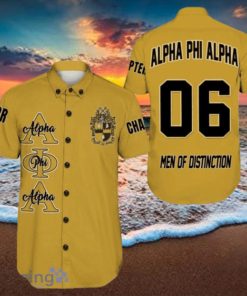 Personalized Alpha Phi Alpha Gold Hawaiian Shirt For Men And Women