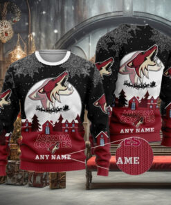 Personalized Arizona Coyotes Sweater, Best Funny Xmas Gift for Fans