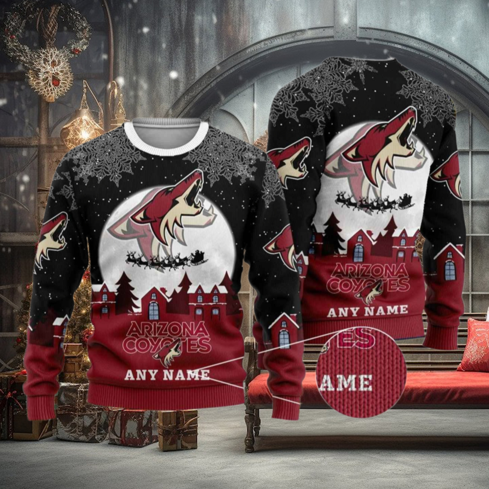 Personalized Arizona Coyotes Sweater, Best Funny Xmas Gift for Fans Personalized Arizona Coyotes Sweater, Best Funny Xmas Gift for Fans