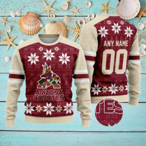 Personalized Arizona Coyotes Ugly Sweater For Christmas