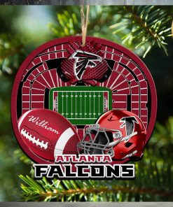 Personalized Atlanta Falcons Ornament NFL Stadium Your Name