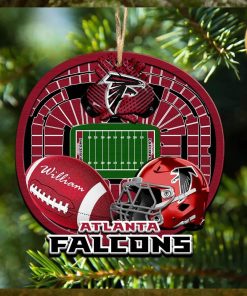 Personalized Atlanta Falcons Ornament NFL Stadium Your Name