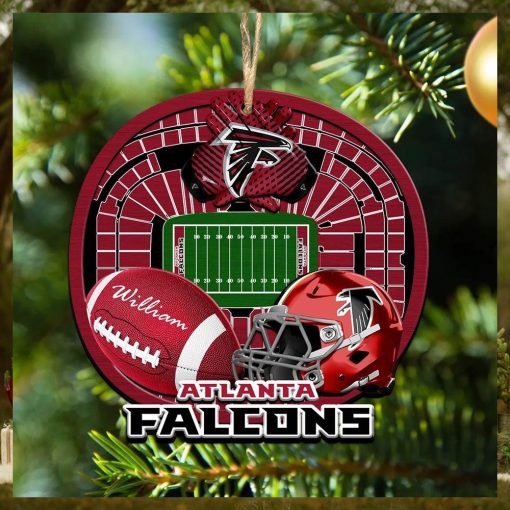 Personalized Atlanta Falcons Ornament NFL Stadium Your Name