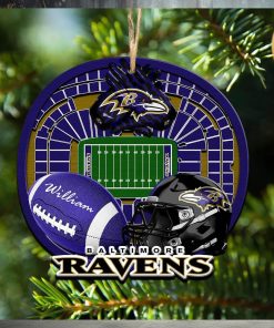 Personalized Baltimore Ravens Ornament NFL Stadium Your Name