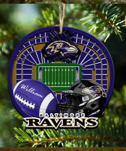 Personalized Baltimore Ravens Ornament NFL Stadium Your Name