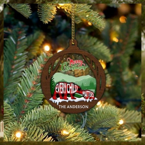 Personalized Bear Every Child Matters Ornament Merry Christmas Ornament Xmas Decorations
