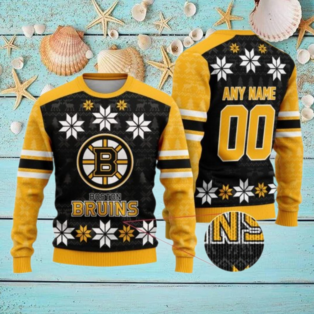 Personalized Boston Bruins Ugly Sweater For Christmas Personalized Boston Bruins Ugly Sweater For Christmas