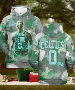 Personalized Boston Celtics Paint Color Design Jogger Hoodie Sweatshirt 3D