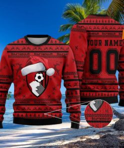 Personalized Bournemouth 3D Ugly Christmas Sweater