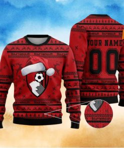 Personalized Bournemouth 3D Ugly Christmas Sweater