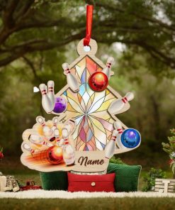 Personalized Bowling Christmas Tree Ornament