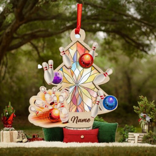 Personalized Bowling Christmas Tree Ornament