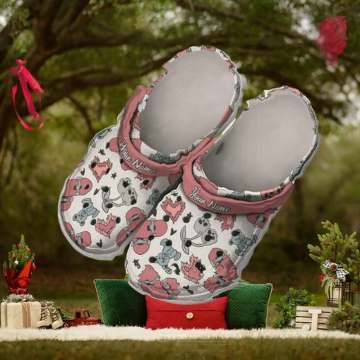 Personalized Boy Valentines Pattern Skateboard Hearts Clog Shoes Classic Valentine Crocs