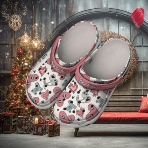 Personalized Boy Valentines Pattern Skateboard Hearts Clog Shoes For Men And Women Classic Valentine Crocs Valentines Day Crocs NEW