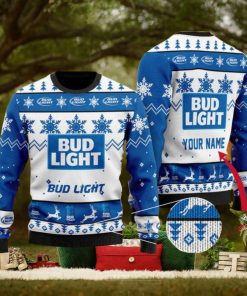 Personalized Bud Light Ugly Christmas Sweater