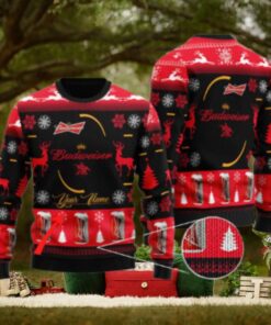 Personalized Budweiser Black Ugly Sweater