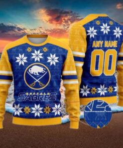Personalized Buffalo Sabres Ugly Sweater For Christmas