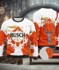 Personalized Busch Beer Ugly Christmas Sweater