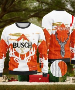 Personalized Busch Beer Ugly Christmas Sweater