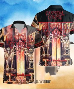 Personalized Cannibal Corpse Live Cannibalism Short Sleeve Hawaiian Shirt