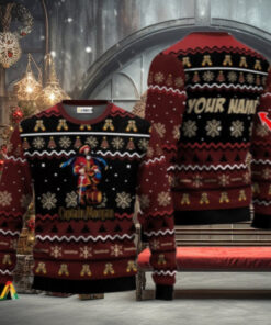 Personalized Captain Morgan Holiday Cheer Ugly Sweater