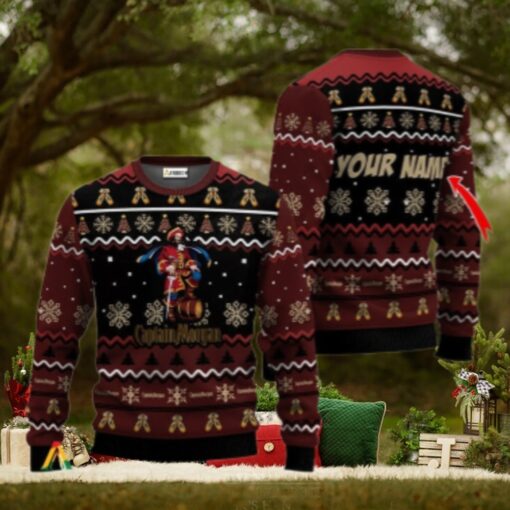 Personalized Captain Morgan Holiday Cheer Ugly Sweater