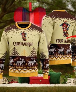 Personalized Captain Morgan Reindeer Ugly Sweater Beer For Fans Gift Christmas Holidays