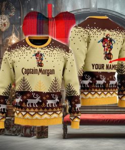 Personalized Captain Morgan Reindeer Ugly Sweater Beer For Fans Gift Christmas Holidays