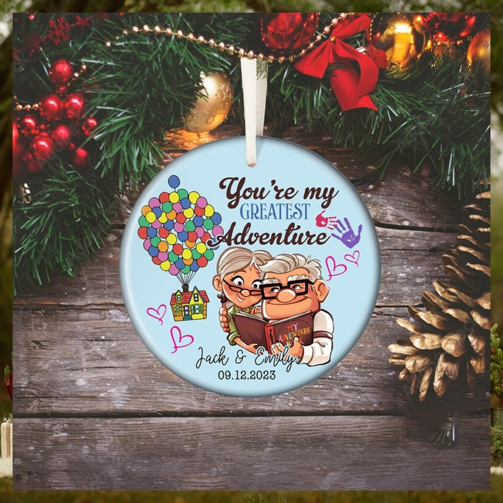 Personalized Carl and Ellie Christmas Ornament, Couple Ornament Personalized Carl and Ellie Christmas Ornament, Couple Ornament