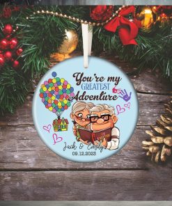 Personalized Carl and Ellie Christmas Ornament
